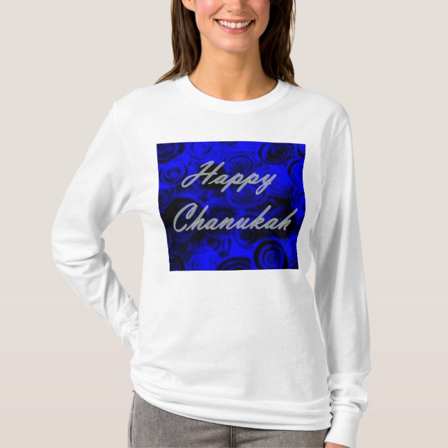T-shirt Joyeux tourbillons de Chanukah (Devant)