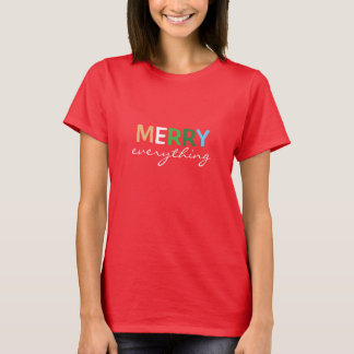T-shirt "Joyeux tout" Chemise de Noël féminine