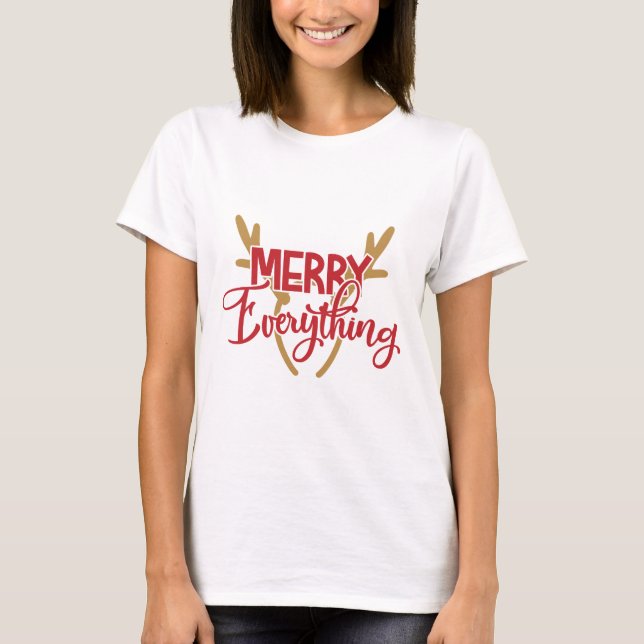 T-shirt Joyeux tout Tee de vacances (Devant)
