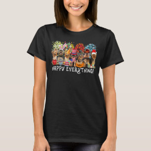 T-shirt Joyeux Tout Yorkshire Terrier Saisons de Chiens To