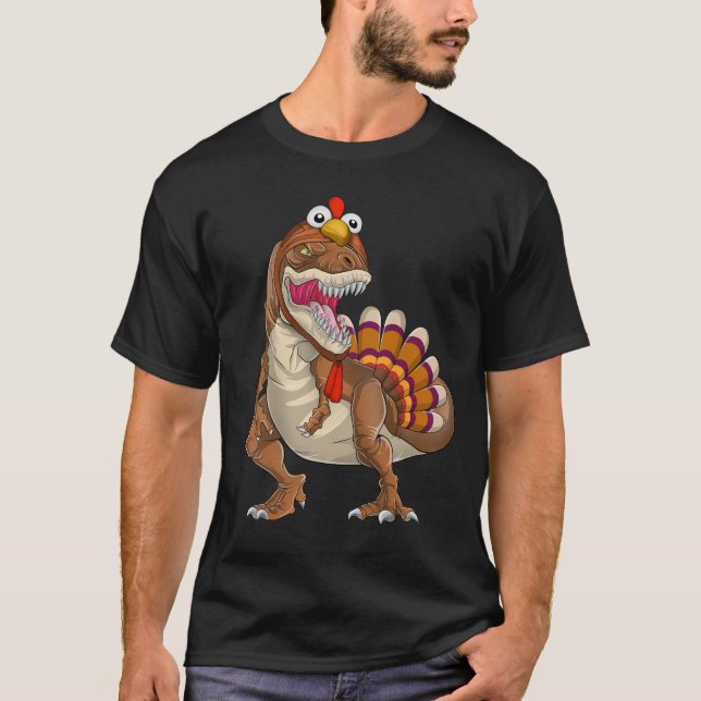 T-shirt Joyeux Trexgiving Trex Dinosaur Turquie Thanksgivi (Devant)