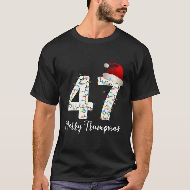 T-shirt Joyeux Trumpmas 47 Famille Correspondant Pj Fantas (Devant)