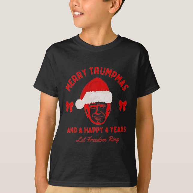 T-shirt Joyeux Trumpmas Père Noël Trump Pajamas de Noël Dr (Devant)