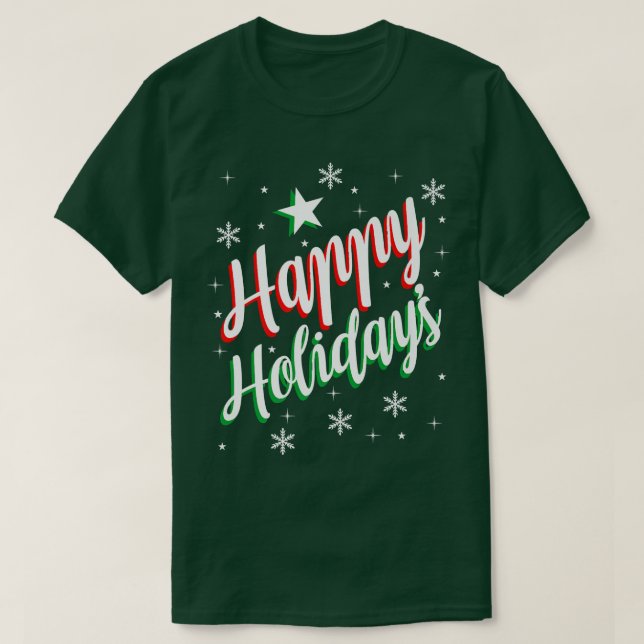 T-shirt Joyeux vacances (Design devant)
