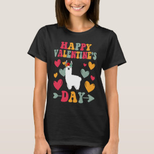 T-shirt Joyeux Valentin Llama Heart Love Super