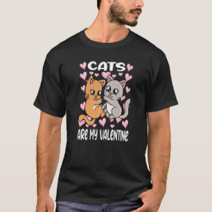 T-shirt Joyeux Valentin S Day Couple Cute Cats are My Vale