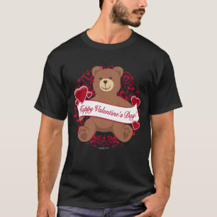 T-shirt Joyeux Valentine ! Teddy bear