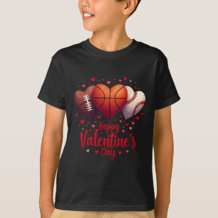 T-shirt Joyeux Valentines Day Sketll Vendre Football Boys