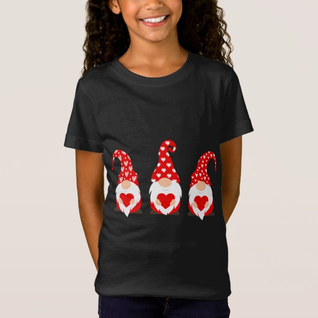 T-Shirt Joyeux Valentines Jour Gnomes (Devant)