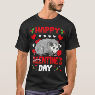 T-shirt Joyeux Valentines Jour Possum Heart Love Animal