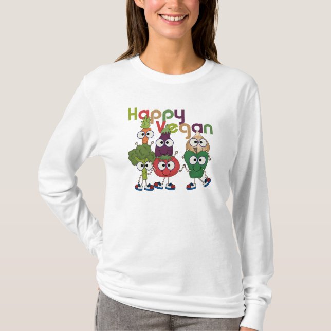 T-shirt Joyeux Vegan (Devant)