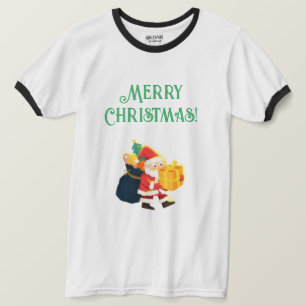 T-shirt Joyeux voeux de Noël en Ringard imprimé