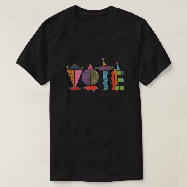 T-shirt Joyeux vote Cool T shirt / GOTV (Design devant)