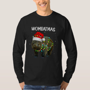 T-shirt Joyeux Wombatmas Père Noël Wombat Wild Animal Noël