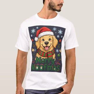 T-shirt Joyeux Woofmas Chien — Noël