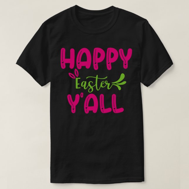 T-shirt Joyeux Yall de Pâques (Design devant)