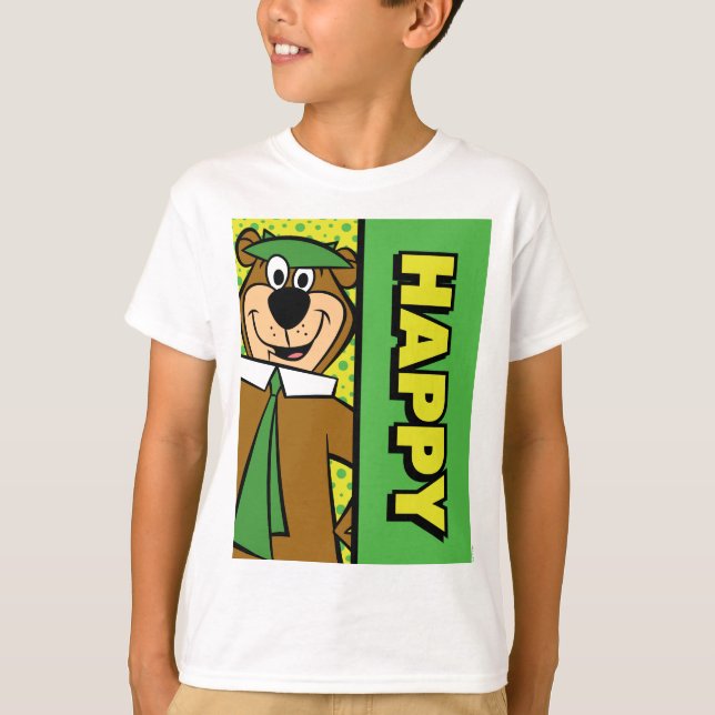 T-shirt Joyeux Yogi Bear (Devant)