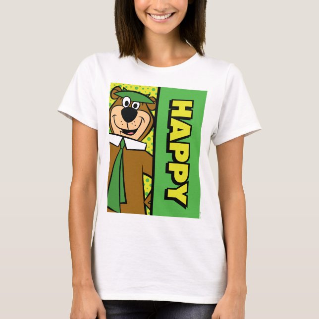 T-shirt Joyeux Yogi Bear (Devant)