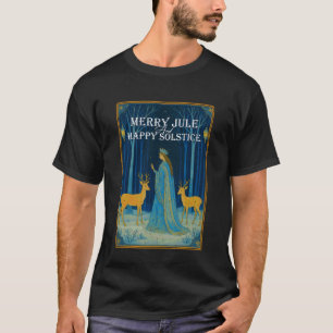 T-shirt Joyeux Yule et Joyeux Solstice Solstice d'hiver Ch