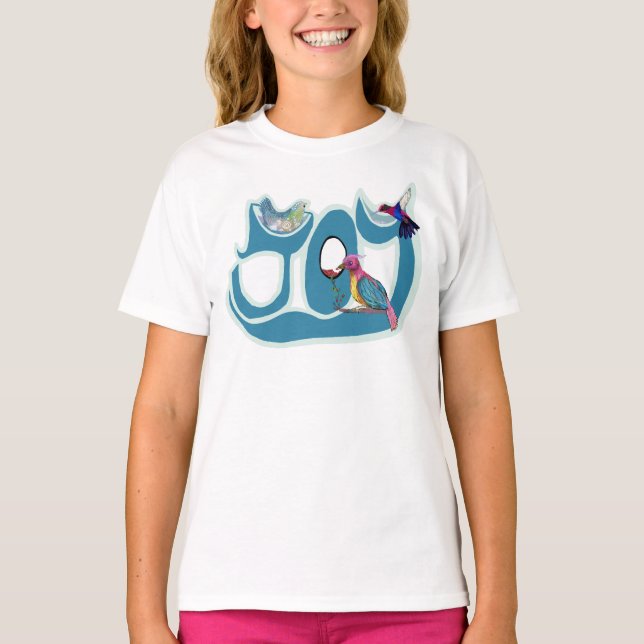 T-shirt Joyful Birds - Symbole artistique de la joie dans  (Devant)
