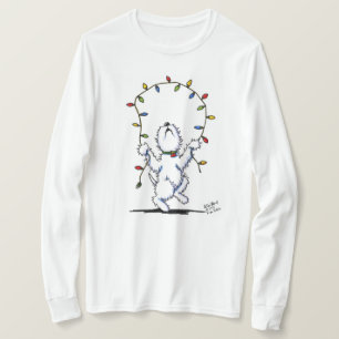 T-shirt Joyful Christmas Westie (vêtements légers) Chemise