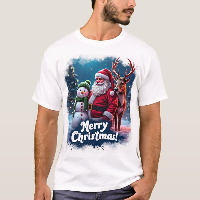 T-shirt Joyful Christmas Wonders (Devant)