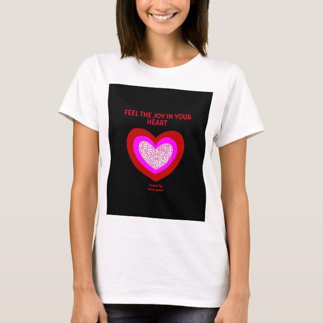 T-shirt Joyful Heart Women's White Basic T Shirt (Devant)