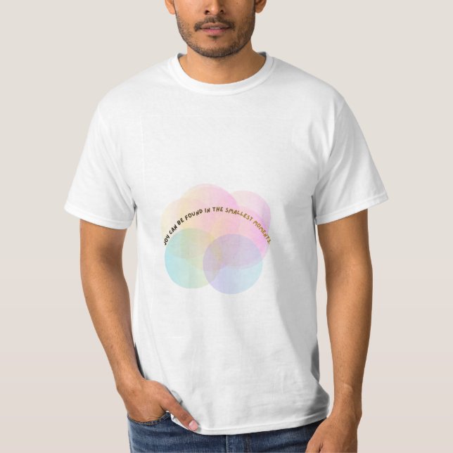 T-shirt Joyful Living Tee – Pastel Circle Print (Devant)