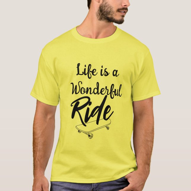 T-shirt Joyful Skating Life is a Beautity - Life Citation (Devant)