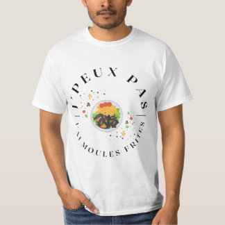 T-shirt J'peux pas j'ai moules frites