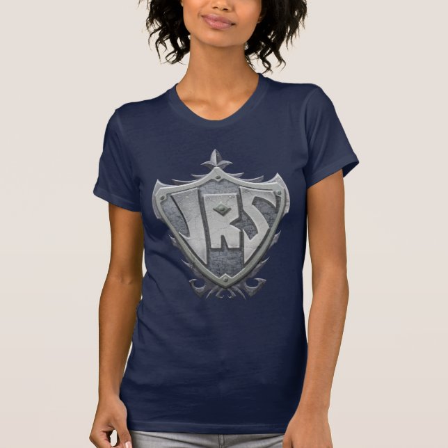 T-shirt JRS : Dames petit T-shirt, bleu marine (Devant)
