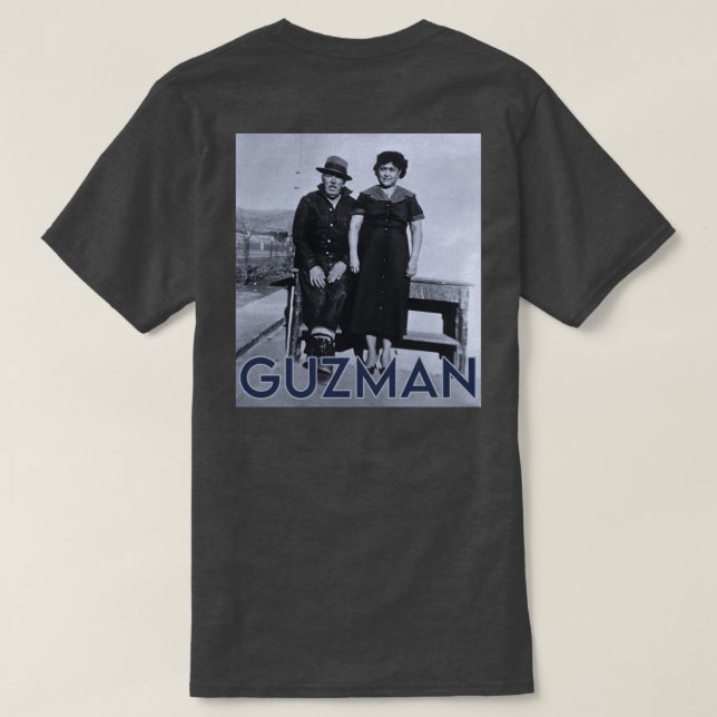 T-shirt JUAN ET JUANITA GUZMAN sur Sunset-men (Design dos)
