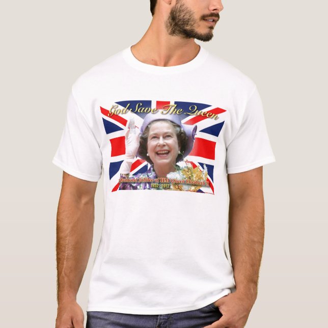 T-shirt Jubilé de diamant de S.M. la Reine Elizabeth II (Devant)