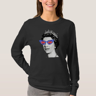 T-shirt Jubilé de platine de la reine britannique 70e anni