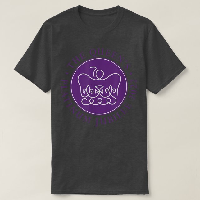 T-shirt Jubilé de Queens Platinum 70 ans (Design devant)