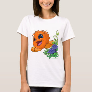 T-shirt JubJub orange heureux au central de Neopia