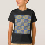 T-shirt Judaica Star de David Metal Gold Blue<br><div class="desc">You are viewing The Lee Hiller Design Collection. Appareil,  Venin & Collectibles Lee Hiller Photofy or Digital Art Collection. You can view her her Nature photographiy at at http://HikeOurPlanet.com/ and follow her hiking blog within Hot Springs National Park.</div>