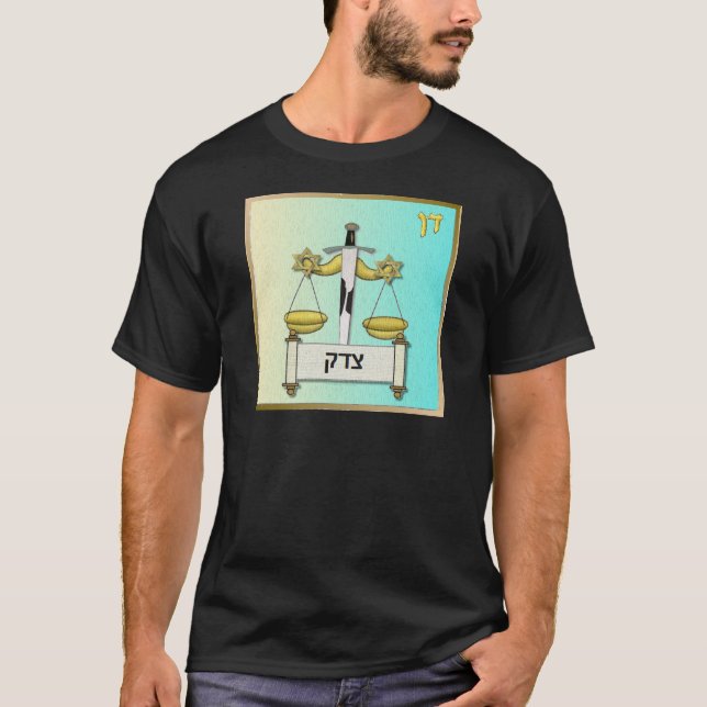 T-shirt Judaïque 12 Tribus Israël Dan (Devant)