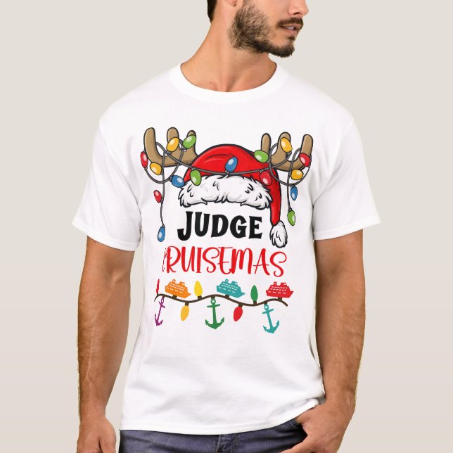 T-shirt Judge Cruisemas Matching Christmas Pajamas (Devant)