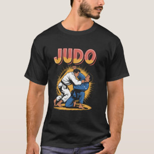 T-shirt Judo Arts Martiaux Jeter Design Vintage