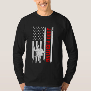 T-shirt Judo Fighting US Flag Judo Martial Arts Judo