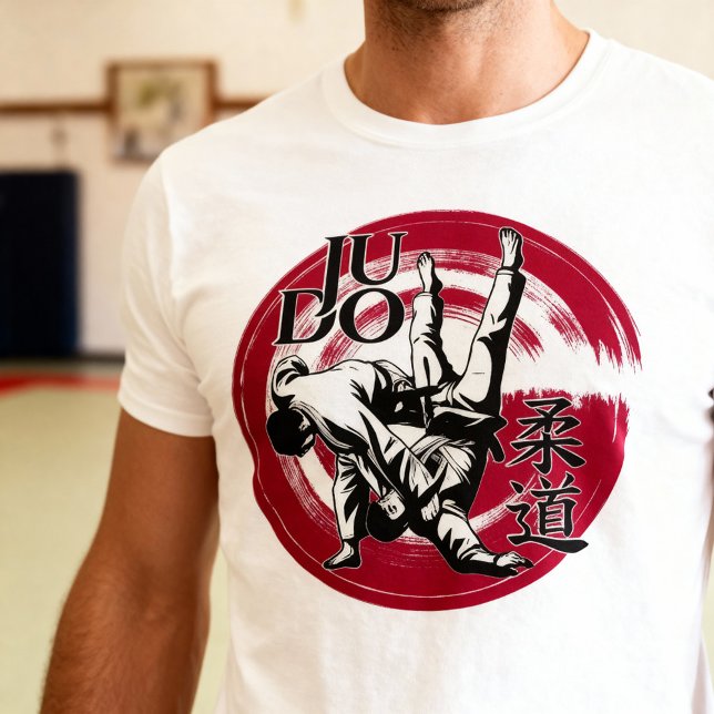 T-shirt Judo Kanji and Rising Sun Throw - Martial Arts  (Créateur téléchargé)