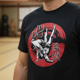 T-shirt Judo Kanji et Lancer du Soleil Levant - Arts Marti