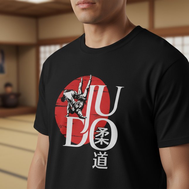 T-shirt Judo -Kanji, Rising Sun (Créateur téléchargé)