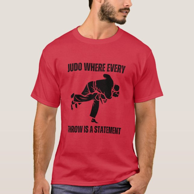 T-shirt Judo where every throw is a statement boy (Devant)