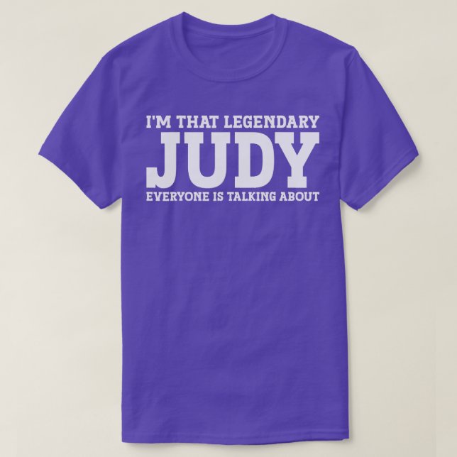 T-shirt Judy Nom personnel Femmes Fille Amusante Judy (Design devant)