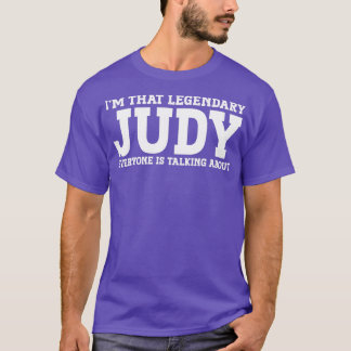 T-shirt Judy Nom personnel Femmes Fille Amusante Judy