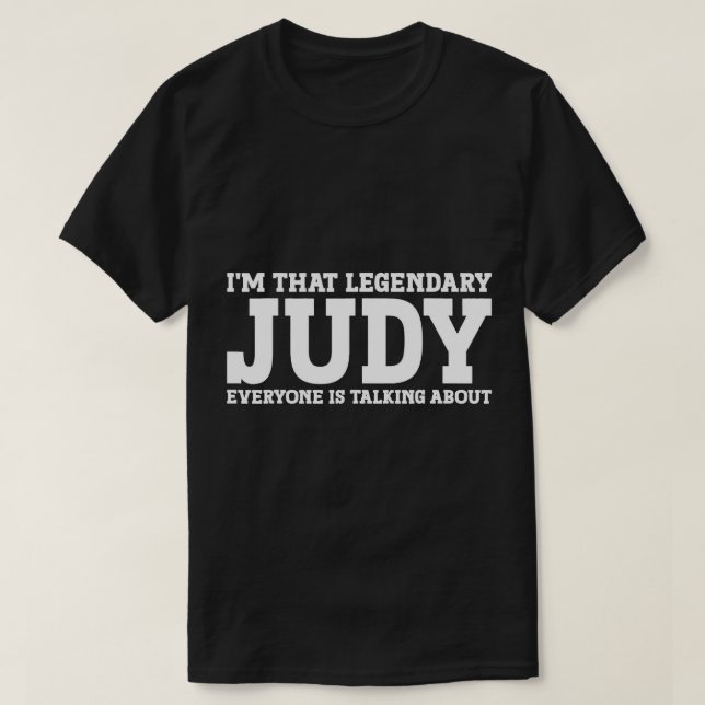 T-shirt Judy Nom personnel Femmes Fille Amusante Judy T-Sh (Design devant)