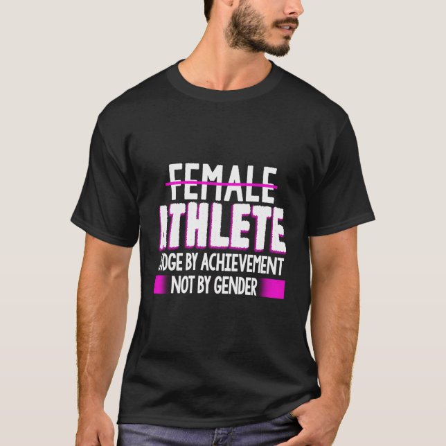 T-shirt Juge D'Athlète Féminine Par Achievet Pas Amusant D (Devant)
