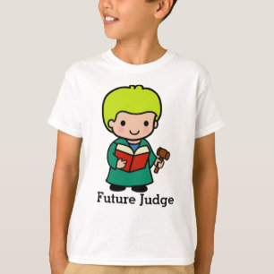 T-shirt Juge futur avec Book et Gavel